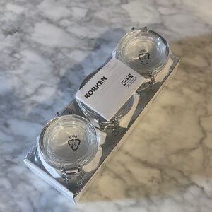 IKEA KORKEN Glass Jar Trio - Transparent